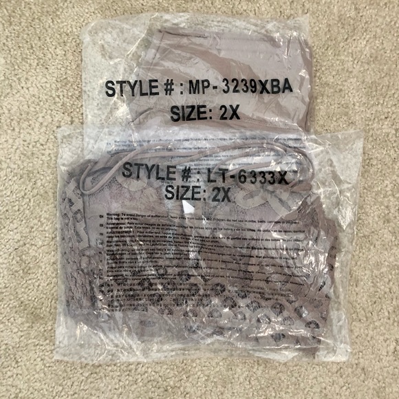 Zenana 2-Piece Adeline Bralette & Leggings Set In Sand Beige. NWT! Sz 1X & 2X - Picture 5 of 5